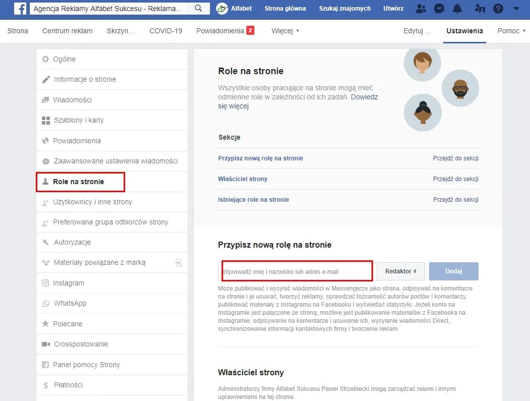 Jak zmienić administratora strony na Facebooku bez problemów
